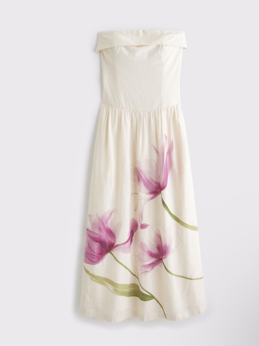 NWT Linen Drop Waist - Picture 2 of 4